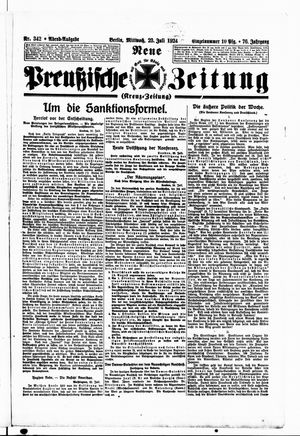 Neue preußische Zeitung vom 23.07.1924