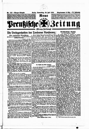 Neue preußische Zeitung vom 24.07.1924