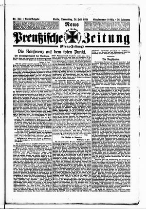 Neue preußische Zeitung vom 24.07.1924