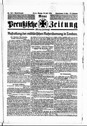 Neue preußische Zeitung vom 28.07.1924