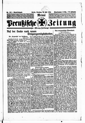 Neue preußische Zeitung vom 29.07.1924