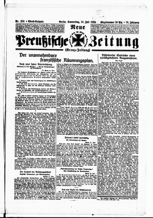 Neue preußische Zeitung vom 31.07.1924