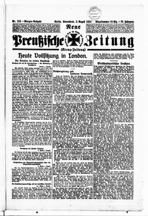 Neue preußische Zeitung on Aug 2, 1924