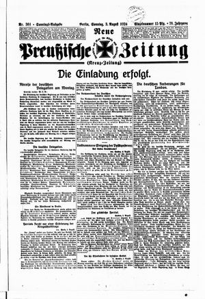 Neue preußische Zeitung vom 03.08.1924