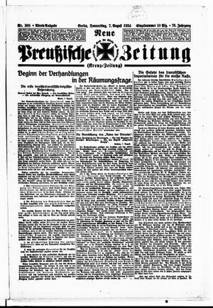 Neue preußische Zeitung vom 07.08.1924