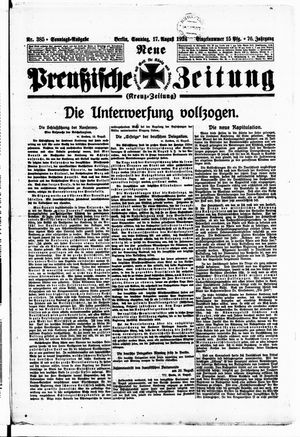 Neue preußische Zeitung on Aug 17, 1924