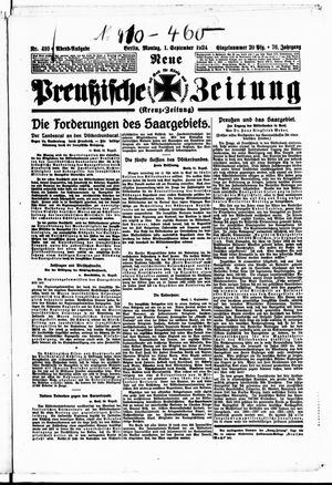 Neue preußische Zeitung vom 01.09.1924