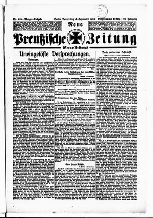 Neue preußische Zeitung vom 04.09.1924