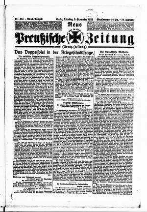 Neue preußische Zeitung vom 09.09.1924