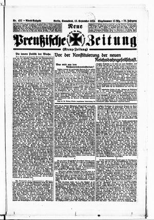 Neue preußische Zeitung vom 13.09.1924