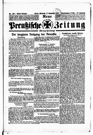 Neue preußische Zeitung vom 17.09.1924