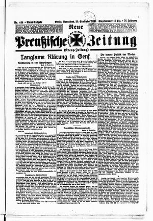 Neue preußische Zeitung vom 20.09.1924