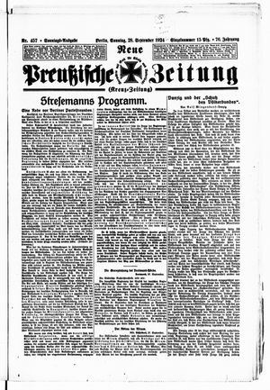 Neue preußische Zeitung vom 28.09.1924