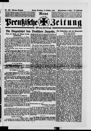 Neue preußische Zeitung vom 14.10.1924