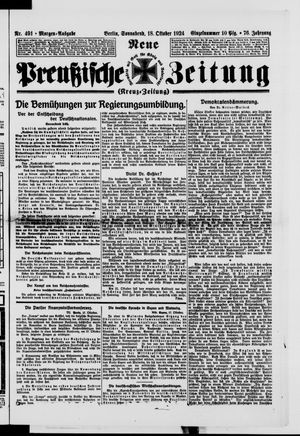 Neue preußische Zeitung vom 18.10.1924