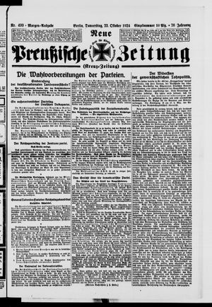 Neue preußische Zeitung vom 23.10.1924