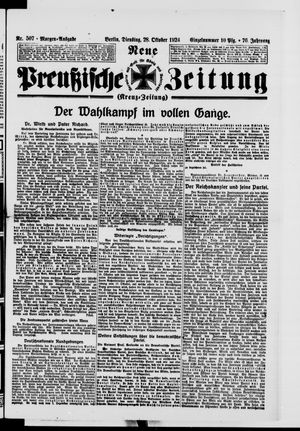 Neue preußische Zeitung vom 28.10.1924