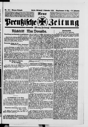Neue preußische Zeitung vom 05.11.1924