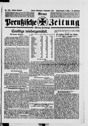 Neue preußische Zeitung vom 05.11.1924
