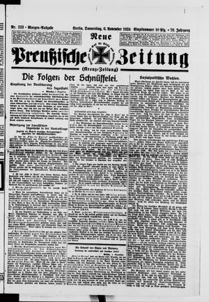 Neue preußische Zeitung vom 06.11.1924