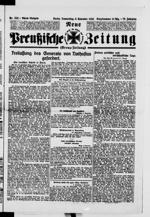 Neue preußische Zeitung vom 06.11.1924