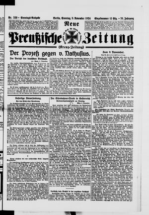 Neue preußische Zeitung vom 09.11.1924