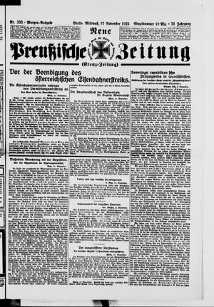 Neue preußische Zeitung vom 12.11.1924