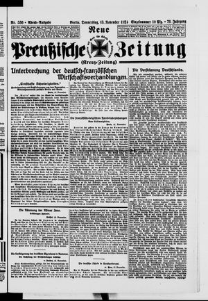 Neue preußische Zeitung vom 13.11.1924
