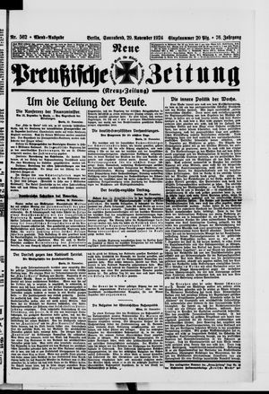 Neue preußische Zeitung vom 29.11.1924