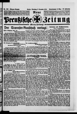 Neue preußische Zeitung vom 02.12.1924