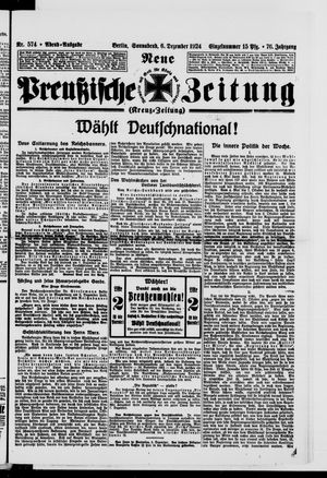 Neue preußische Zeitung vom 06.12.1924