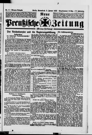 Neue preußische Zeitung vom 03.01.1925