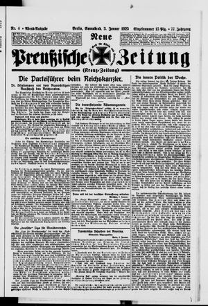 Neue preußische Zeitung vom 03.01.1925