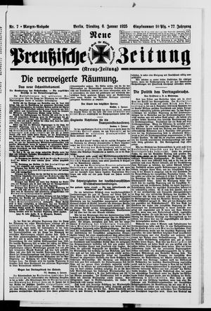 Neue preußische Zeitung vom 06.01.1925