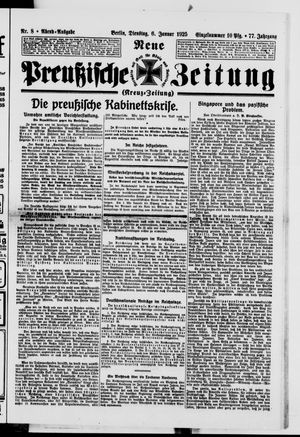 Neue preußische Zeitung vom 06.01.1925