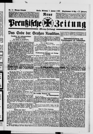 Neue preußische Zeitung vom 07.01.1925