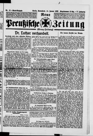 Neue preußische Zeitung vom 10.01.1925