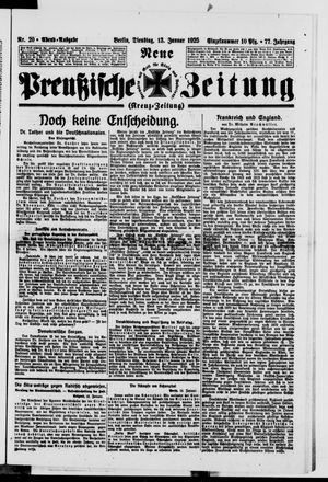 Neue preußische Zeitung on Jan 13, 1925