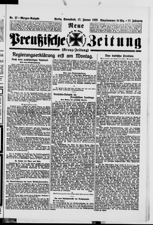 Neue preußische Zeitung vom 17.01.1925