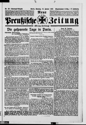 Neue preußische Zeitung vom 18.01.1925