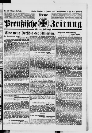 Neue preußische Zeitung vom 27.01.1925