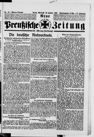 Neue preußische Zeitung vom 28.01.1925