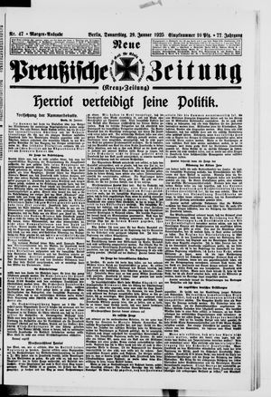 Neue preußische Zeitung vom 29.01.1925