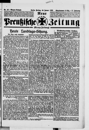 Neue preußische Zeitung vom 30.01.1925