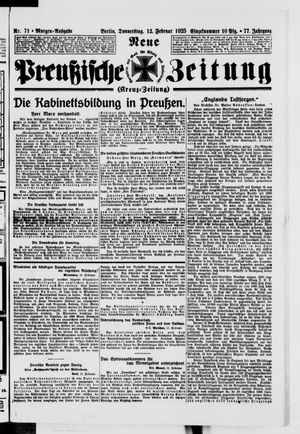 Neue preußische Zeitung vom 12.02.1925