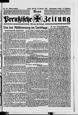 Neue preußische Zeitung vom 20.02.1925