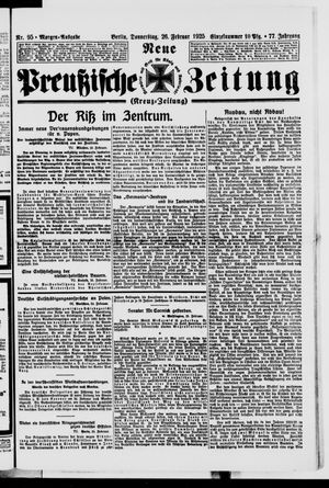 Neue preußische Zeitung vom 26.02.1925