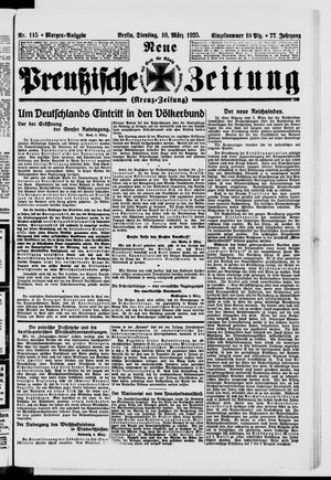 Neue preußische Zeitung vom 10.03.1925
