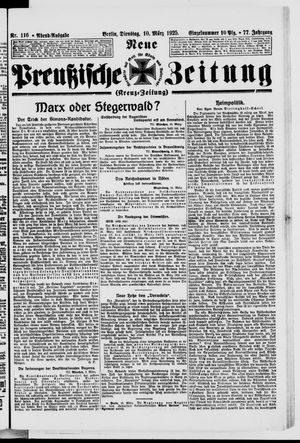 Neue preußische Zeitung vom 10.03.1925
