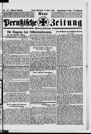 Neue preußische Zeitung vom 11.03.1925